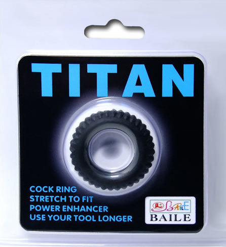 Baile Titan Cockring Black 1.9cm