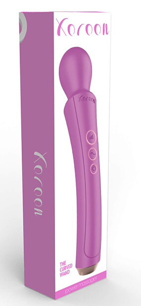 Ergonomický masážní vibrátor XoCoon Wand fialový