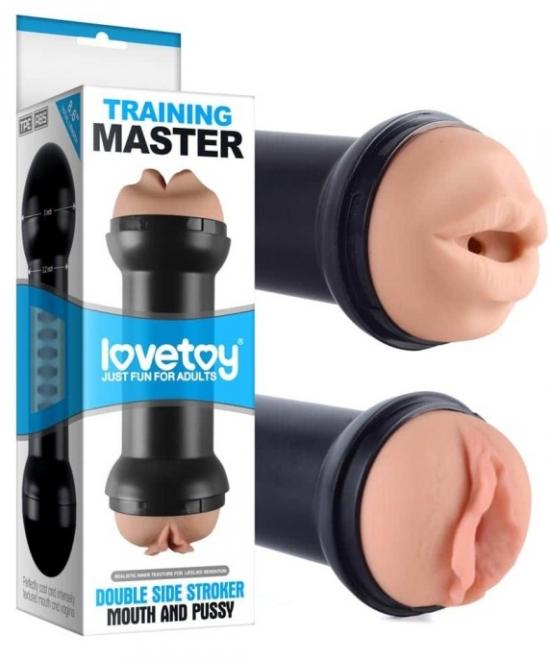 LoveToy Traning Master Double Side Stroker Mouth and Pussy LoveToy Traning Master Double Side Stroker Mouth and Pussy