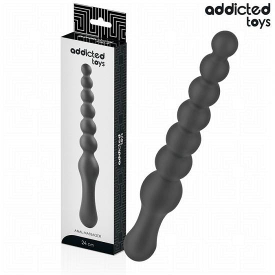 Addicted Toys Double Anal Massager Silicone (24 cm), anální stimulátor