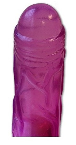 Flexi Veined Jelly Vibrator Purple