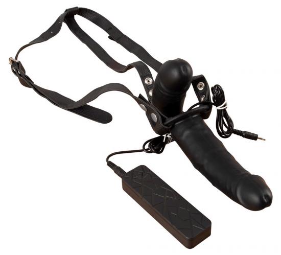 Dvojitý vibrační strap-on Vibrating Double Dildos