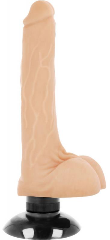 Basecock Realistic Vibrator 2-1 Flesh 18.5