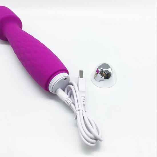 Silicone AV Massager Purple