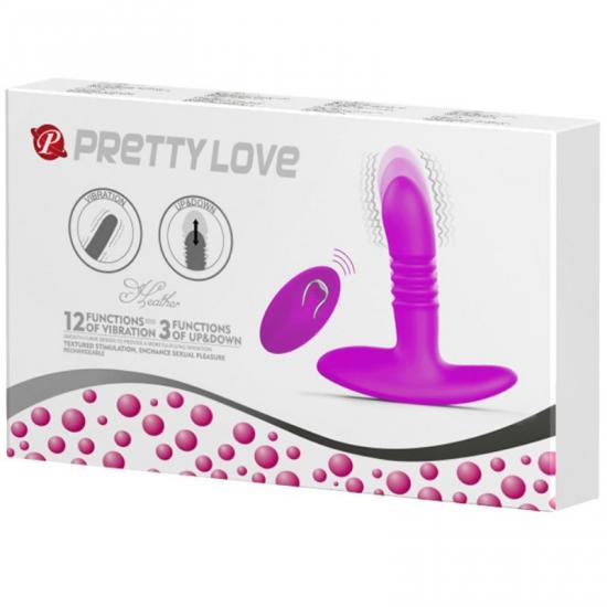 Pretty Love Heatcher 12 s - Pulzační vibrátor rabbit Fioletowy