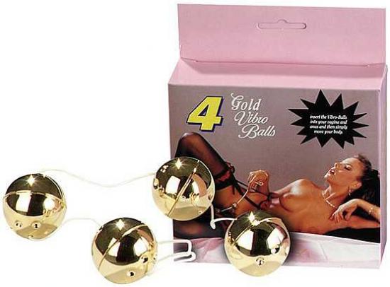4 GOLD VIBRO BALLS