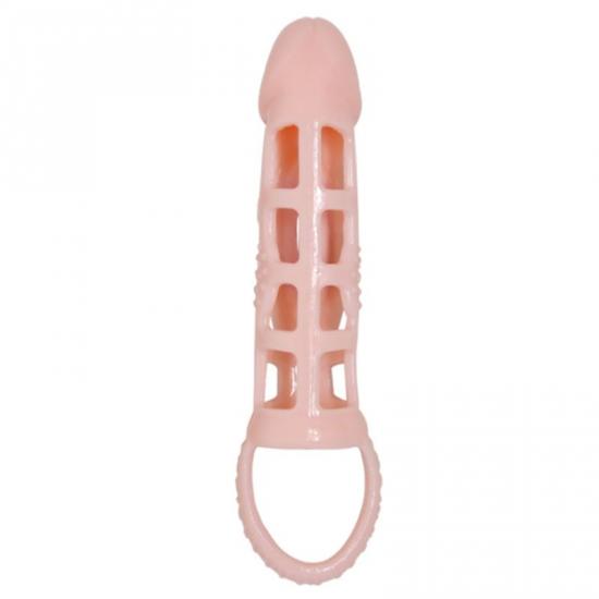 Návlek na penis s vibrací BAILE 13,5 cm