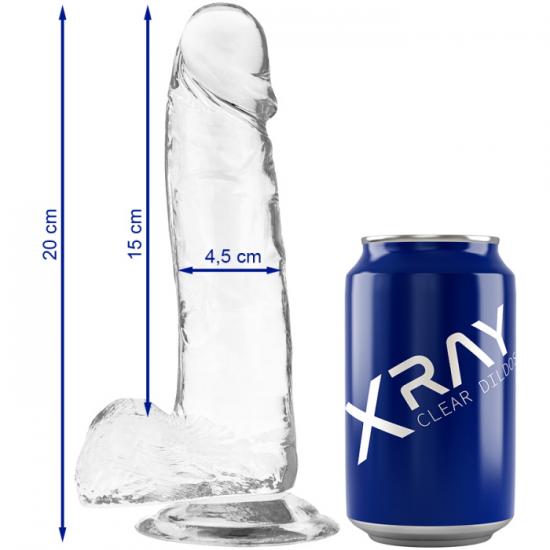X RAY XRAY CLEAR COCK S KOULE 20CM X 4.5CM