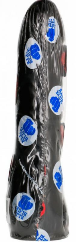 All Black AB10, černé vinylové dildo 20 x 3,5 cm
