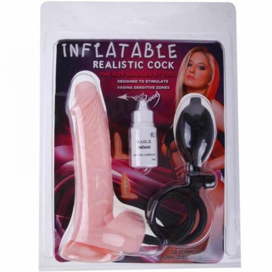 Inflatable Realistic Dildo With Suction Cup