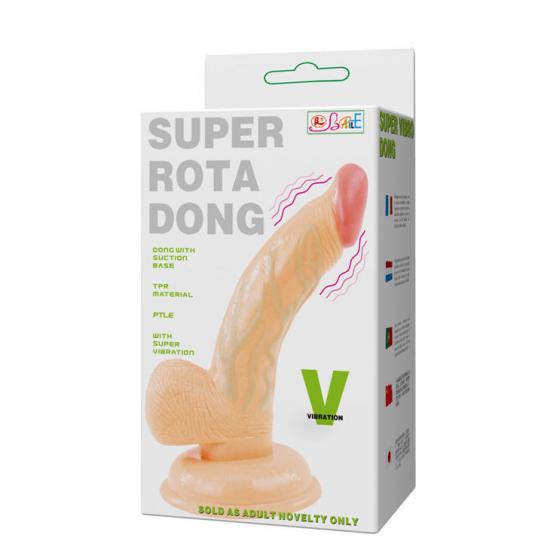 BAILE Super Rota realistické dildo s přísavkou 15 cm