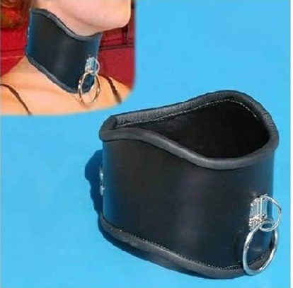 Leather Collar with Ring Buckle