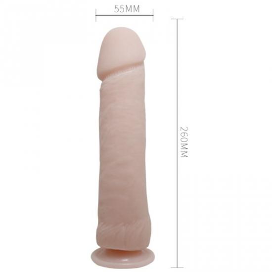 BAILE VIBRATORS THE VELKÝ PENIS REALISTICKÝ A VIBRAČNÍ DILDO FLESH 26 CM