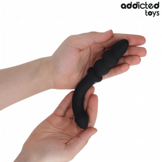Addicted Toys Double Anal Massager Silicone (16.5 cm), dvojitý anální masér
