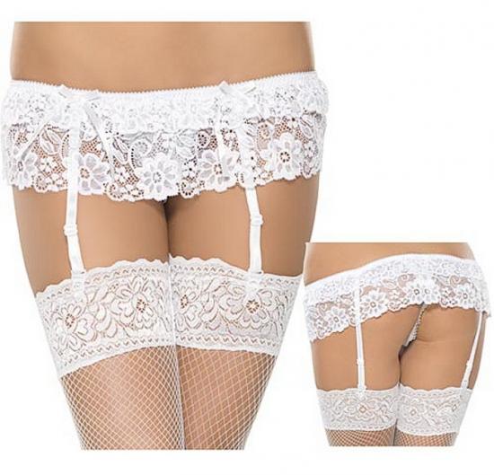 Suspenderbelt String S-M,White