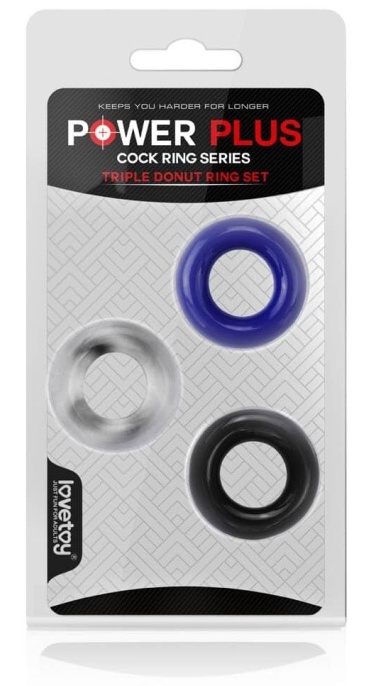 LoveToy Power Plus Triple Donut Ring Set