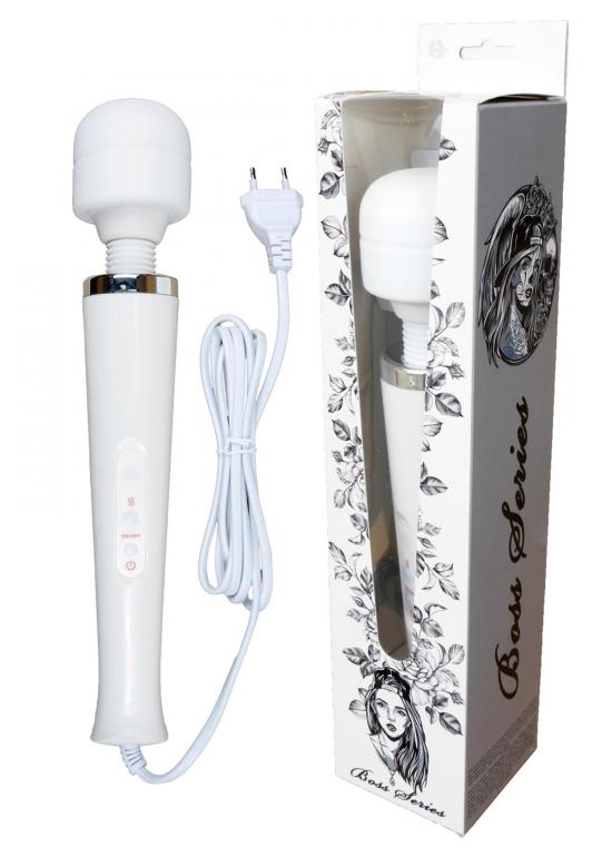 Boss Series Magic Wand Cable - Wand Vibrátor Bílý