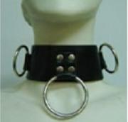 Leather Collar with Ring Padlock Key Leather Collar with Ring Padlock Key
