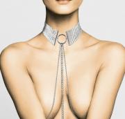 Bijoux Indiscrets Obojek - náhrdelník Désir Métallique Silver, stříbrný