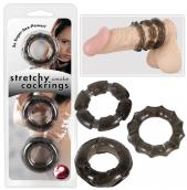 Erekční kroužky na penis STRETCHY COCKRINGS SMOKE Erekční kroužky na penis STRETCHY COCKRINGS SMOKE