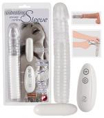 Prodlužující návlek na penis s dálkovým ovládáním Vibrating Sleeve Prodlužující návlek na penis s dálkovým ovládáním Vibrating Sleeve
