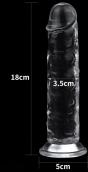 Flawless Clear Dildo 7.0" Flawless Clear Dildo 7.0"
