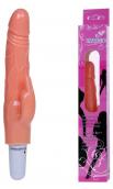 Vibrátor se stimulátorem klitorisu Nature Vibrator Flesh Vibrátor se stimulátorem klitorisu Nature Vibrator Flesh