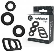 Addicted Toys Cock Ring Set 4 Pieces