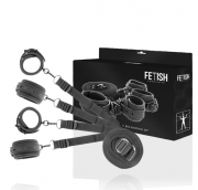 Fetish Připoutání k posteli Submissive BED BINDING SET WITH ADJUSTABLE RINGS