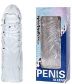 CLEAR CRYSTAL PENIS SLEEVE - SMOOTH CLEAR CRYSTAL PENIS SLEEVE - SMOOTH