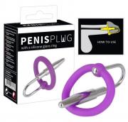 Penis Plug Piss Play with Glans Ring & Stopper Penis Plug Piss Play with Glans Ring & Stopper