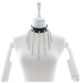 Faux Leather Collar With 7 Chains Faux Leather Collar With 7 Chains