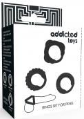 Addicted Toys C-Ring Set Black Addicted Toys C-Ring Set Black