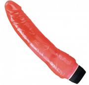 Latexoový vibrátor klasického tvaru,růžový Latexoový vibrátor klasického tvaru,růžový