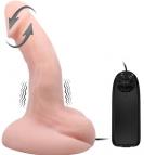 Rotačně vibrační dildo 20 cm s přísavkou a dálkovým ovládáním
