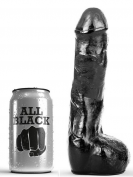 Anální dildo ALL BLACK realistické 20 cm černé