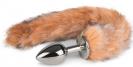 Easy Toys Fox tail 03 Hnědý anální kolík s ocasem Hnědý