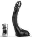 ALL BLACK ALL ČERNÁ DILDO 29 CM FISTING