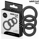 Addicted Toys Set Of Silicone Rings Model 1, silikonové erekční kroužky