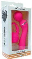 Boss Series Vision Dual Massage 1010 - Vibrátor masážní hlavice s vyměnitelnou krytkou Růžový