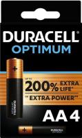 Duracell Optimum tužková baterie AA alkalicko-manganová, 1.5 V, 4 ks