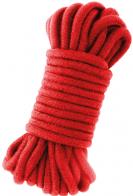 Červené konopné lano Darkness 5 m pro bondage