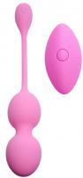 Boss Series Vibrating Kegel Balls 80G Pink - Vibrační venušiny kuličky růžové