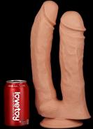 Lovetoy 12 Realistic Mega Double Dildo, tělové dildo s přísavkou