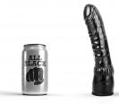 All Black AB10, černé vinylové dildo 20 x 3,5 cm