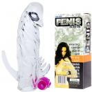 Gelový vibrační návlek na penis,12 cm Gelový vibrační návlek na penis,12 cm