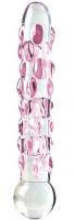 Icicles no 7 hand blown massager Skleněné dildo Průhledný
