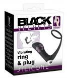 Black Velvets Vibrating ring a plug