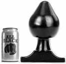 All Black AB75, černý anální kolík 19 x 10,8 cm