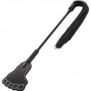 Darkness Crop Flogger Black Fetish